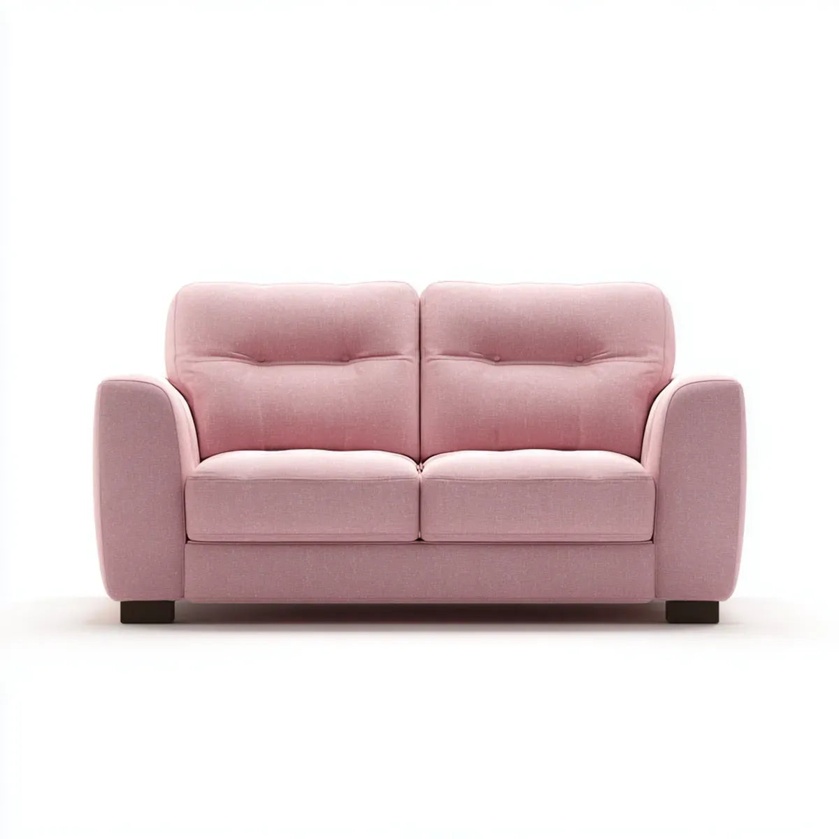 Sofa, 2-fotelowa sofa różowa 145 x 85 x 84 cm poliestrowy prostokątna