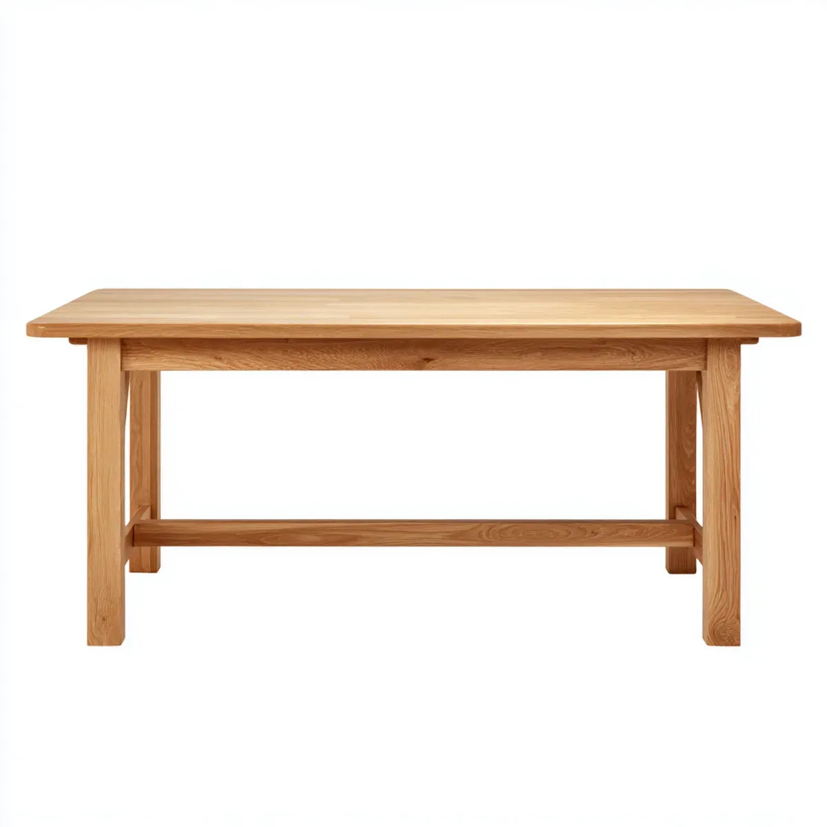 Stół jadalny Drewno stałe Dębowy naturalna prostokątna 180 x 90 x 75 cm