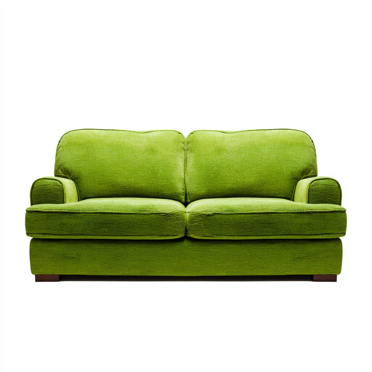 Sofa, 2-fotela Zielona 170 x 90 x 85 cm prostokątna nić poliestrowa