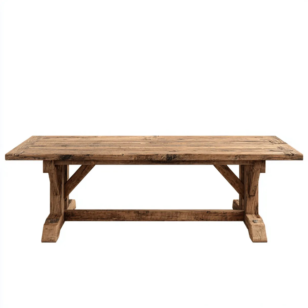 Stół jadalny z litego drewna o wymiarach 200 x 100 x 76 cm prostokątnych